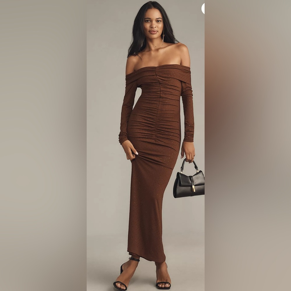NEW- Bardot Artura Diamante Maxi Dress - Size 12